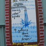 Water conservation mural by Open Arts students at SCAVO Alternative High School