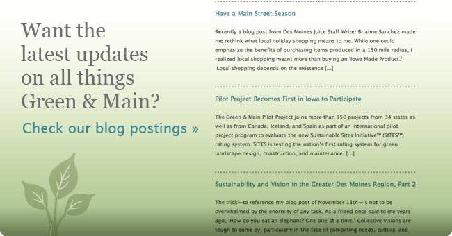 Want the latest updates on all things Green & Main? Check out our blog postings