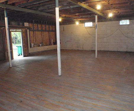 Laid repurposed flooring